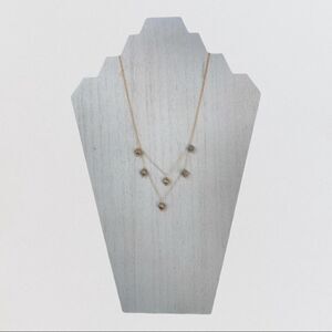 NWT 31 Bits Sandy Strands Necklace, Grey/Gold